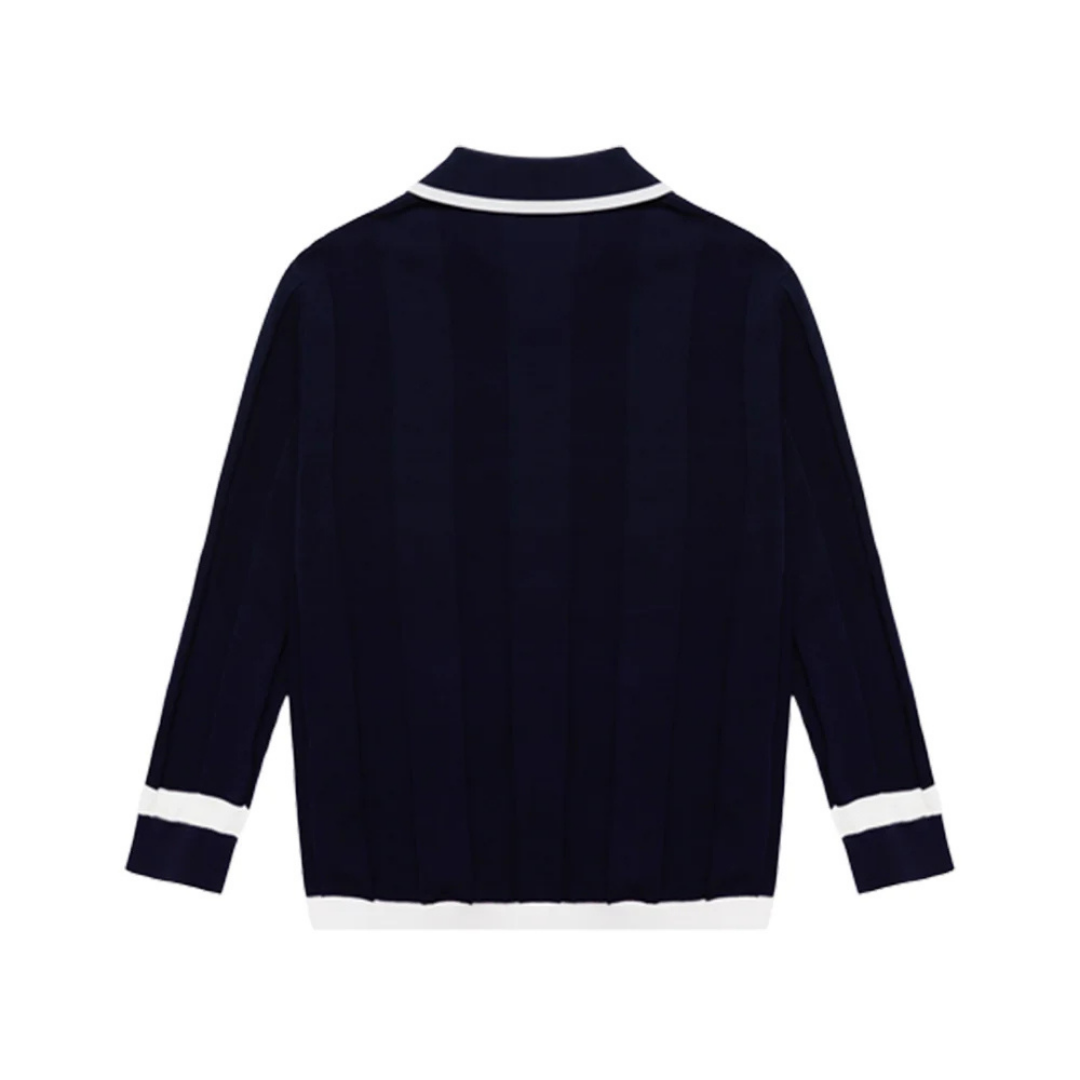 KHALHON GOLF - KHALHON GOLF Women's V-Tipped Varsity Knit Pullover - The Agora Bangkok