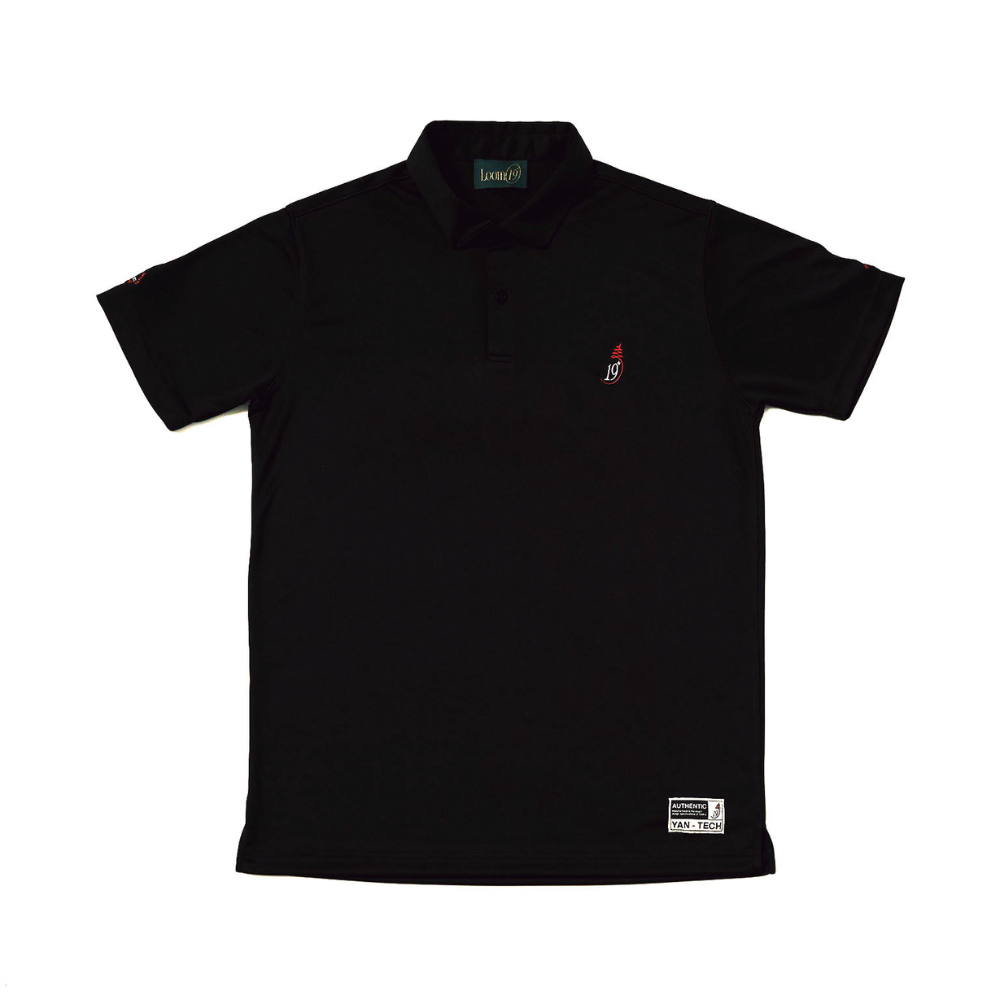 LOOM19Yan-TechPolo_Black1 front