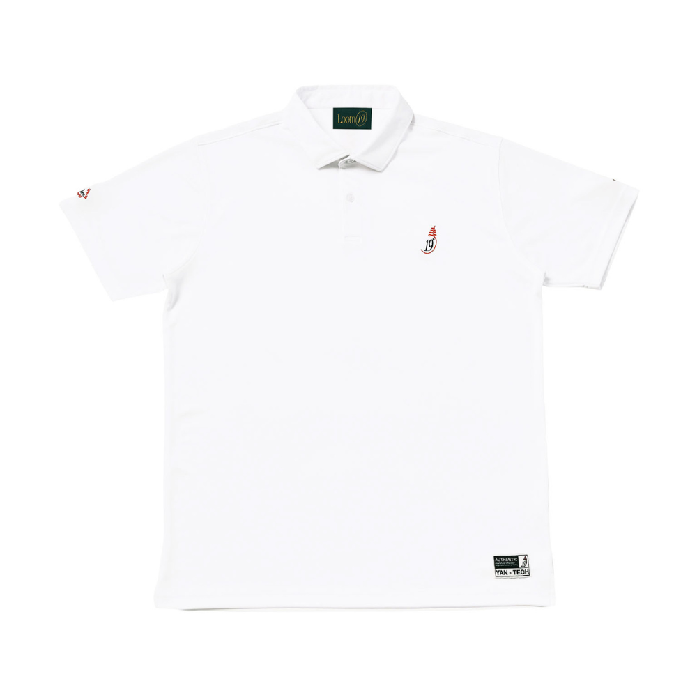 LOOM19Yan-TechPolo_White1 front