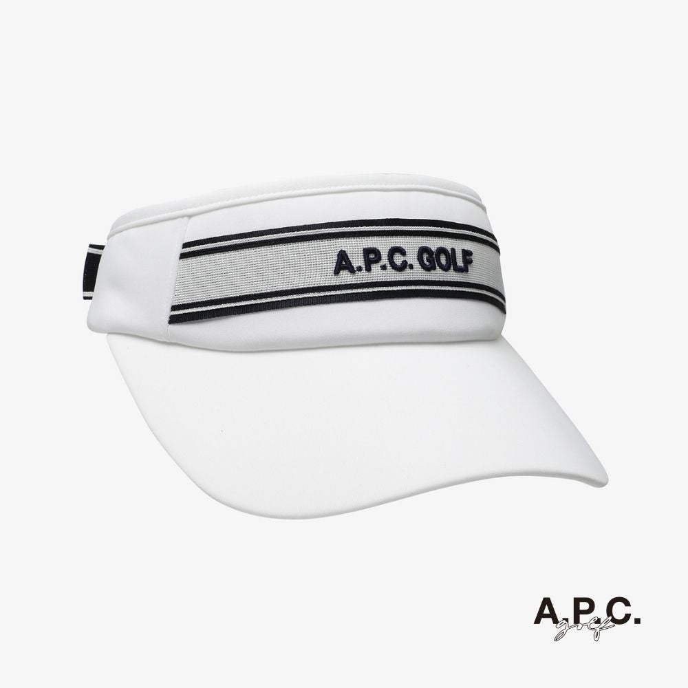 A.P.C. GOLF - A.P.C. Golf Lardy Sun Visor - White - The Agora Bangkok