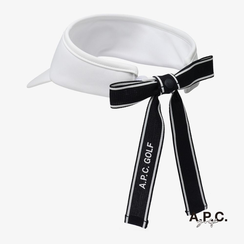 A.P.C. GOLF - A.P.C. Golf Lardy Sun Visor - White - The Agora Bangkok