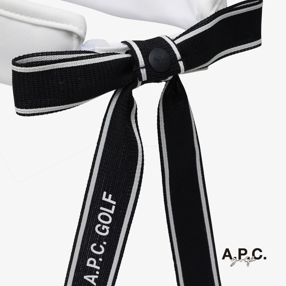 A.P.C. GOLF - A.P.C. Golf Lardy Sun Visor - White - The Agora Bangkok