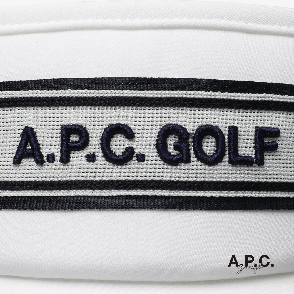 A.P.C. GOLF - A.P.C. Golf Lardy Sun Visor - White - The Agora Bangkok