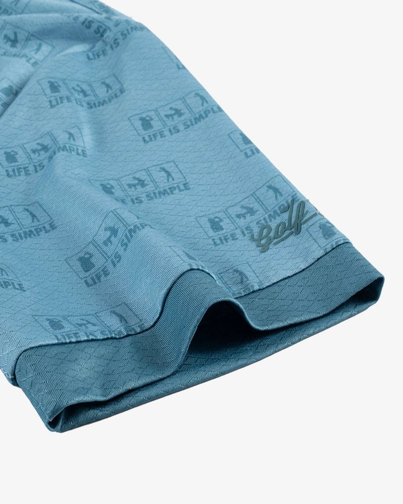 GOLF GODS - GOLF GODS Men's Life is Simple Cool Tech Performance Polo - The Agora Bangkok