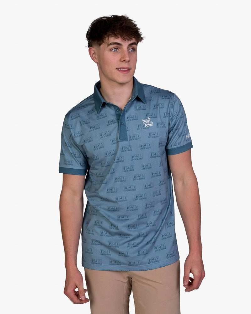 GOLF GODS - GOLF GODS Men's Life is Simple Cool Tech Performance Polo - The Agora Bangkok