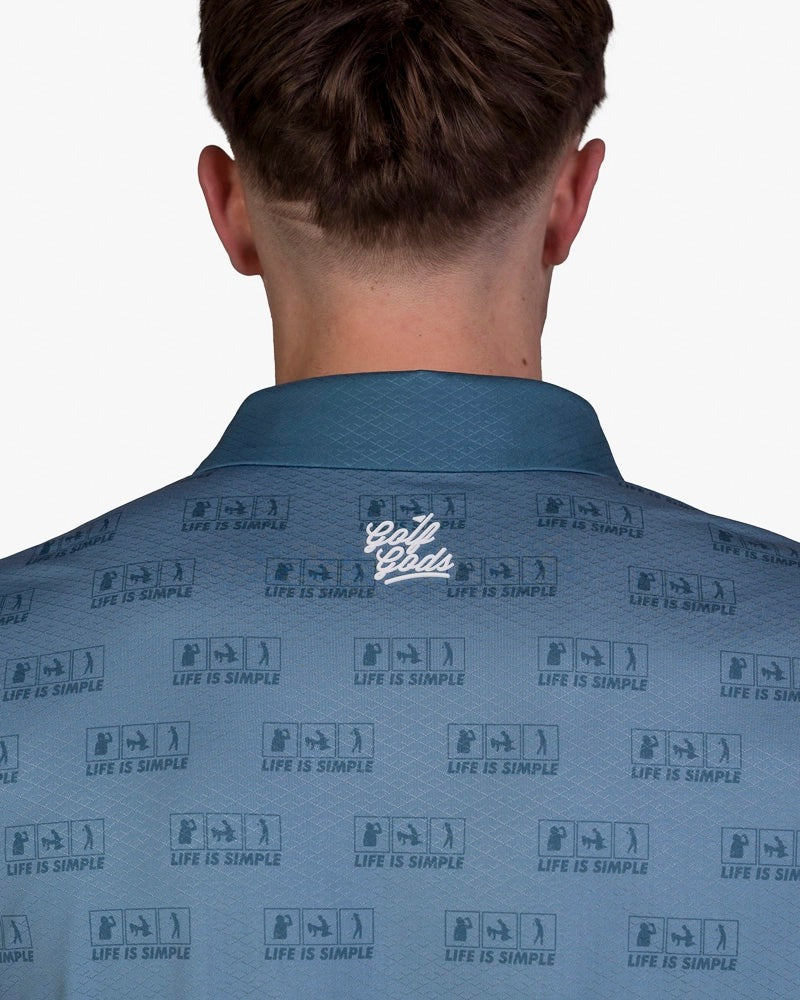 GOLF GODS - GOLF GODS Men's Life is Simple Cool Tech Performance Polo - The Agora Bangkok