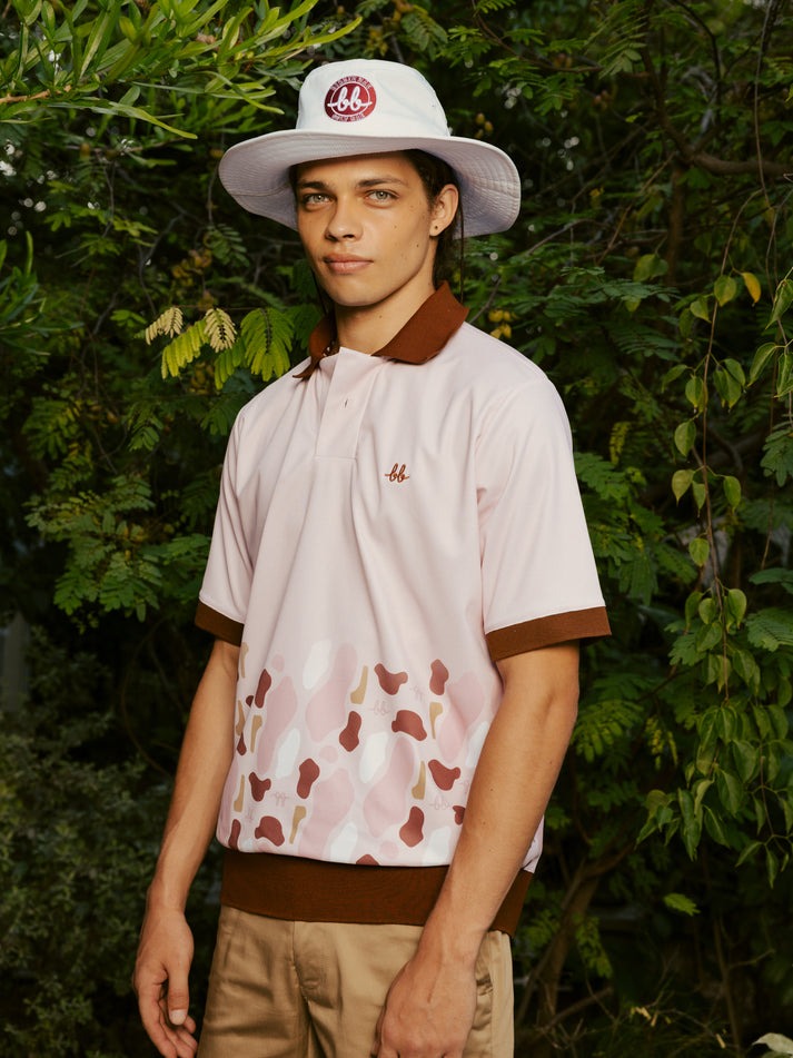 BIRDIE BAE - BIRDIE BAE Men's Printed Bunker Polo - The Agora Bangkok