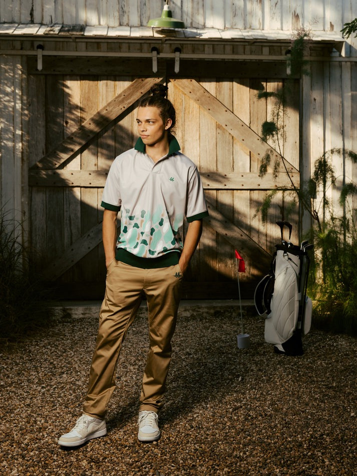 BIRDIE BAE - BIRDIE BAE Men's Printed Bunker Polo - The Agora Bangkok