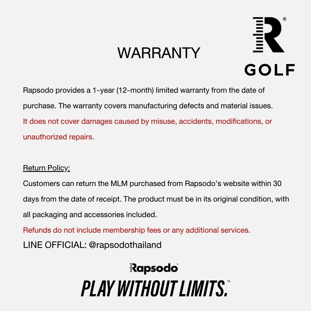 RAPSODO - RAPSODO MLM2XPRO Golf Launch Monitor & Simulator | เครื่องวิเคราะห์การตีกอล์ฟ 15 Metrics พร้อมระบบ Putting - The Agora Bangkok