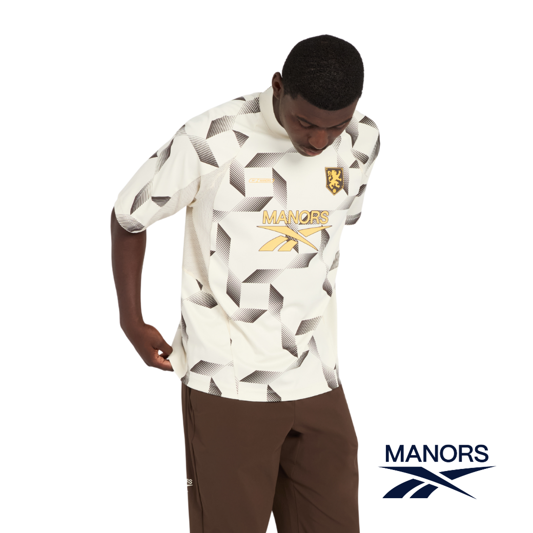 MANORS - MANORS X REEBOK MOCK NECK POLO (PEBBLE) - The Agora Bangkok