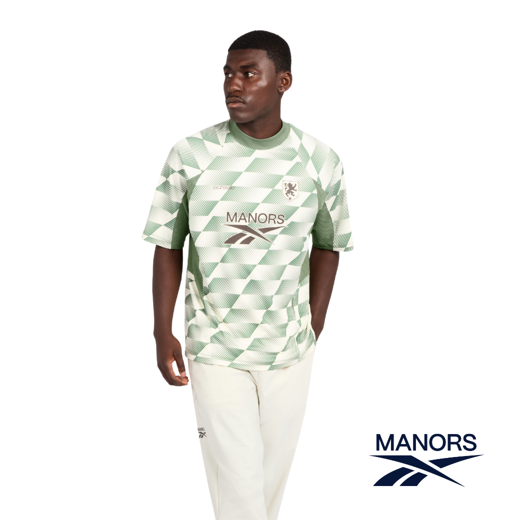 MANORS - MANORS X REEBOK MOCK NECK POLO (GREEN) - The Agora Bangkok