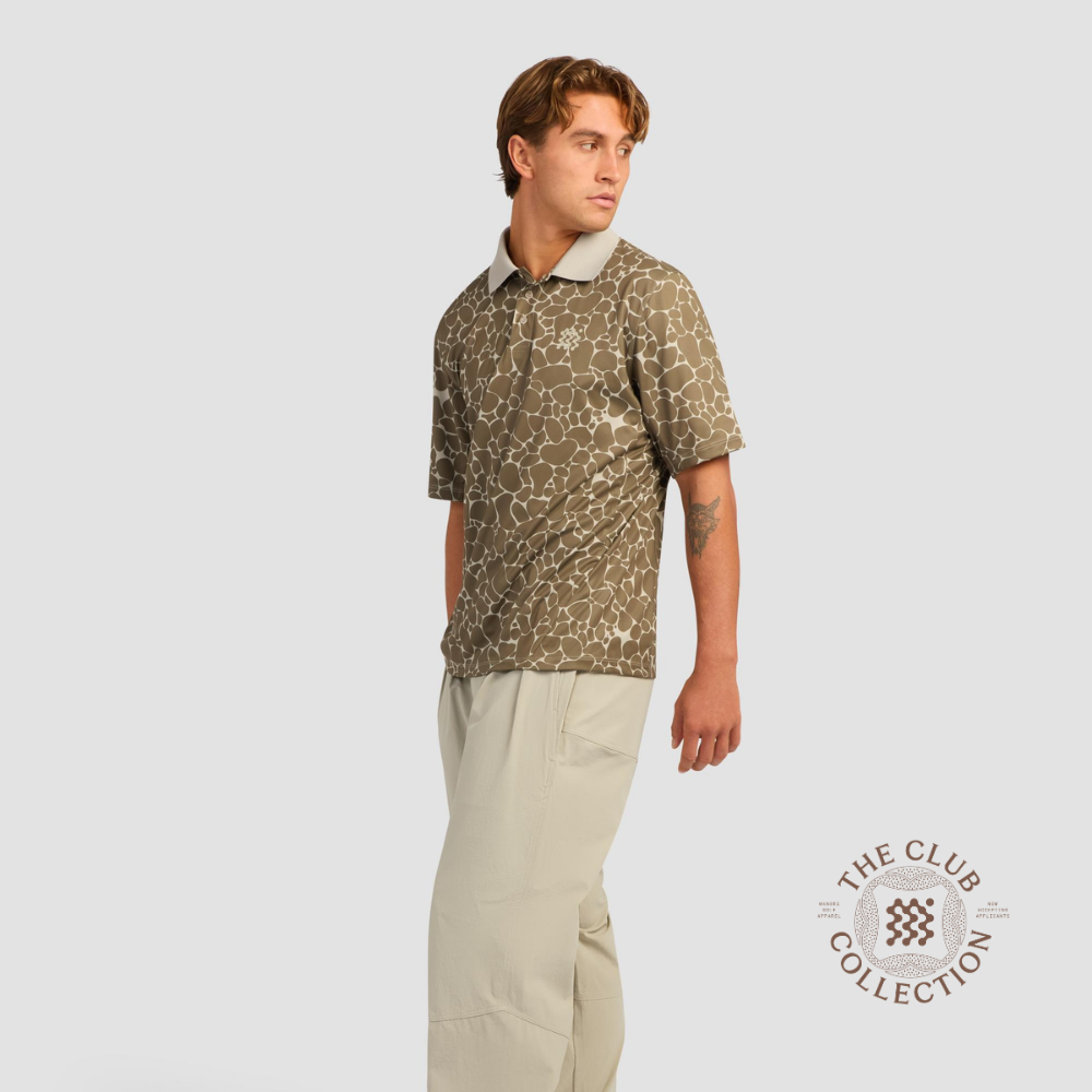 MANORS - MANORS Men's Course Polo AOP - The Agora Bangkok