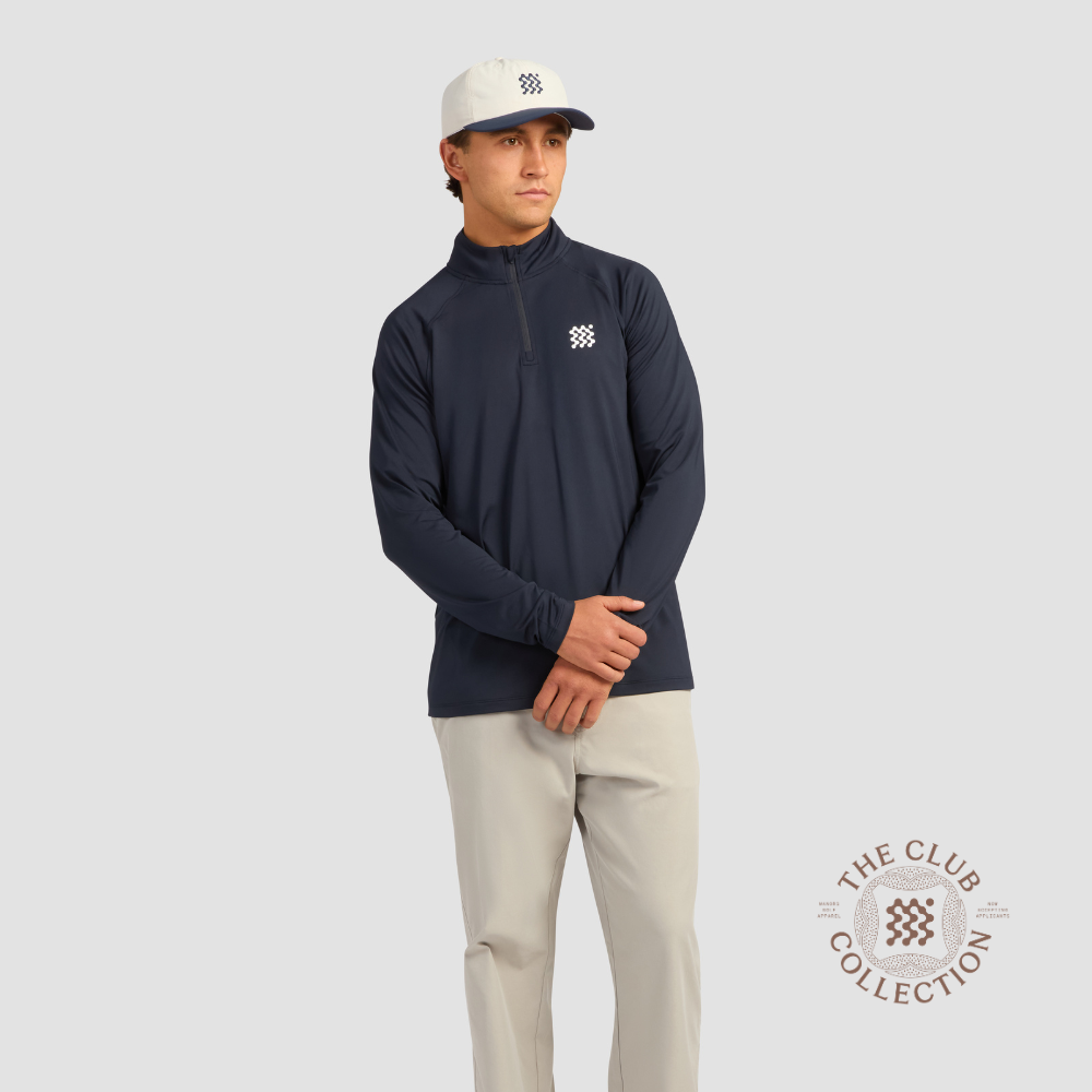 MANORS - MANORS Men's 1/4 Zip Lightweight Mid Layer - The Agora Bangkok