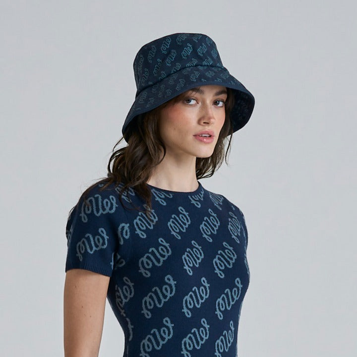 MALBON GOLF Monogram Bucket Hat