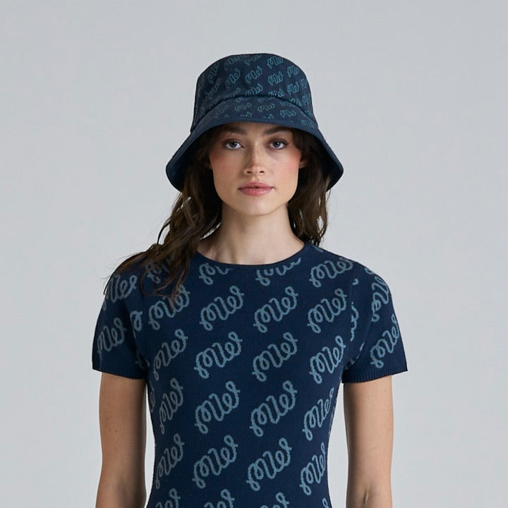 MALBON GOLF Monogram Bucket Hat