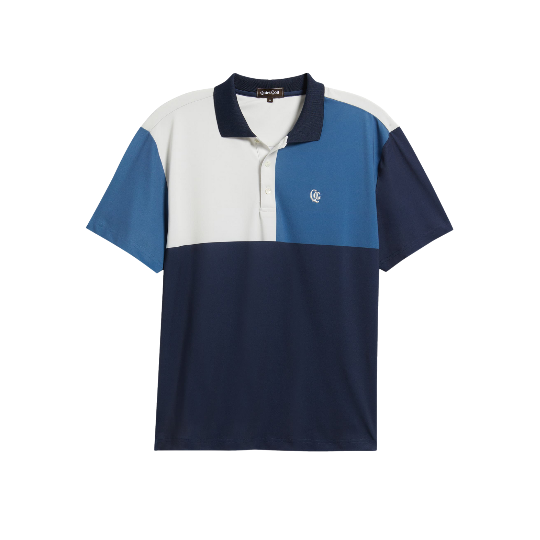 QUIET GOLF - QUIET GOLF Men's Pennant Striped Polo - The Agora Bangkok