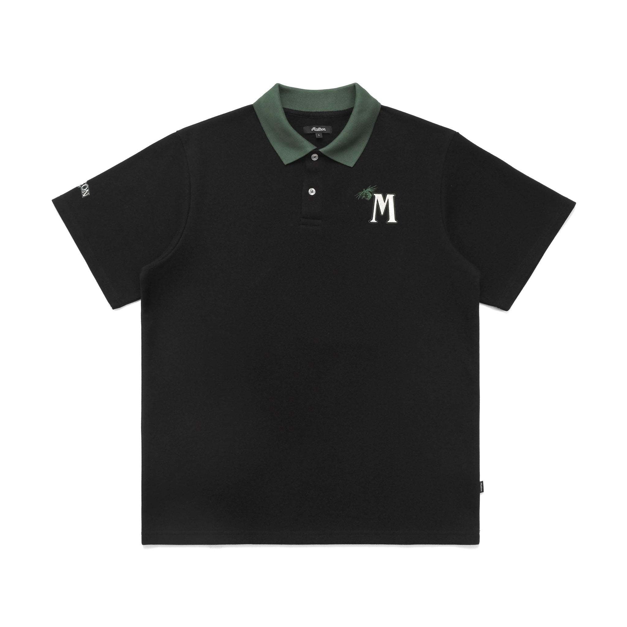 MALBON GOLF Men's Mountain Pine Pique Polo