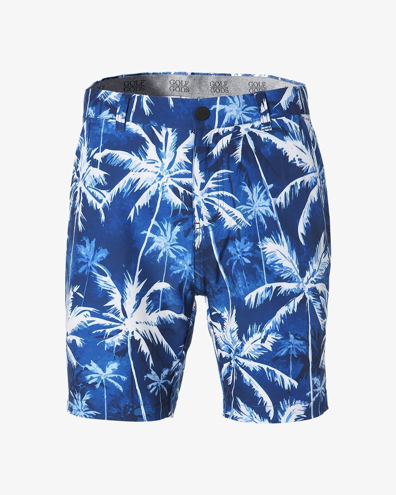 NauticalPalmsSoftFeelGolfShorts01 front