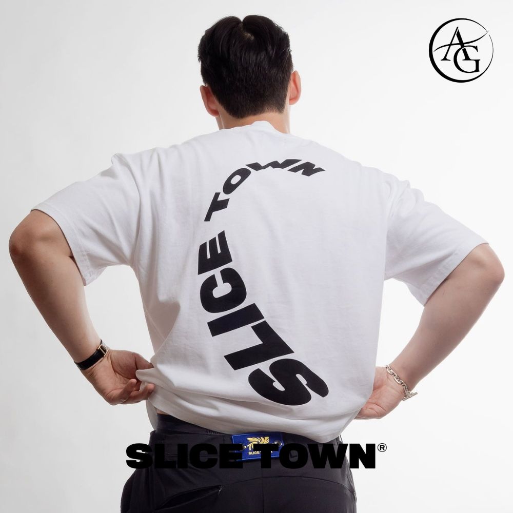SLICE TOWN - SLICE TOWN Relaxed Fit T-Shirt - The Agora Bangkok