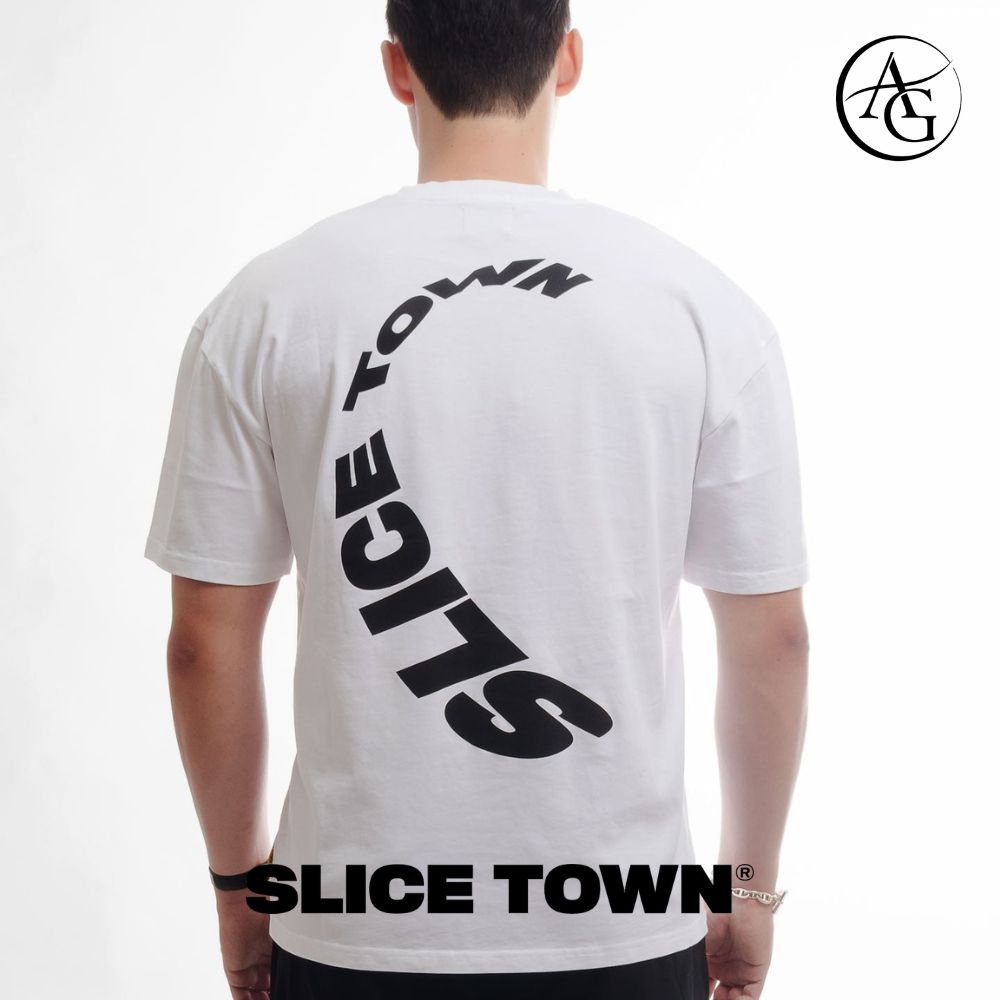 SLICE TOWN - SLICE TOWN Relaxed Fit T-Shirt - The Agora Bangkok