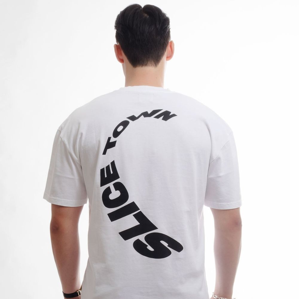 SLICE TOWN - SLICE TOWN Relaxed Fit T-Shirt - The Agora Bangkok