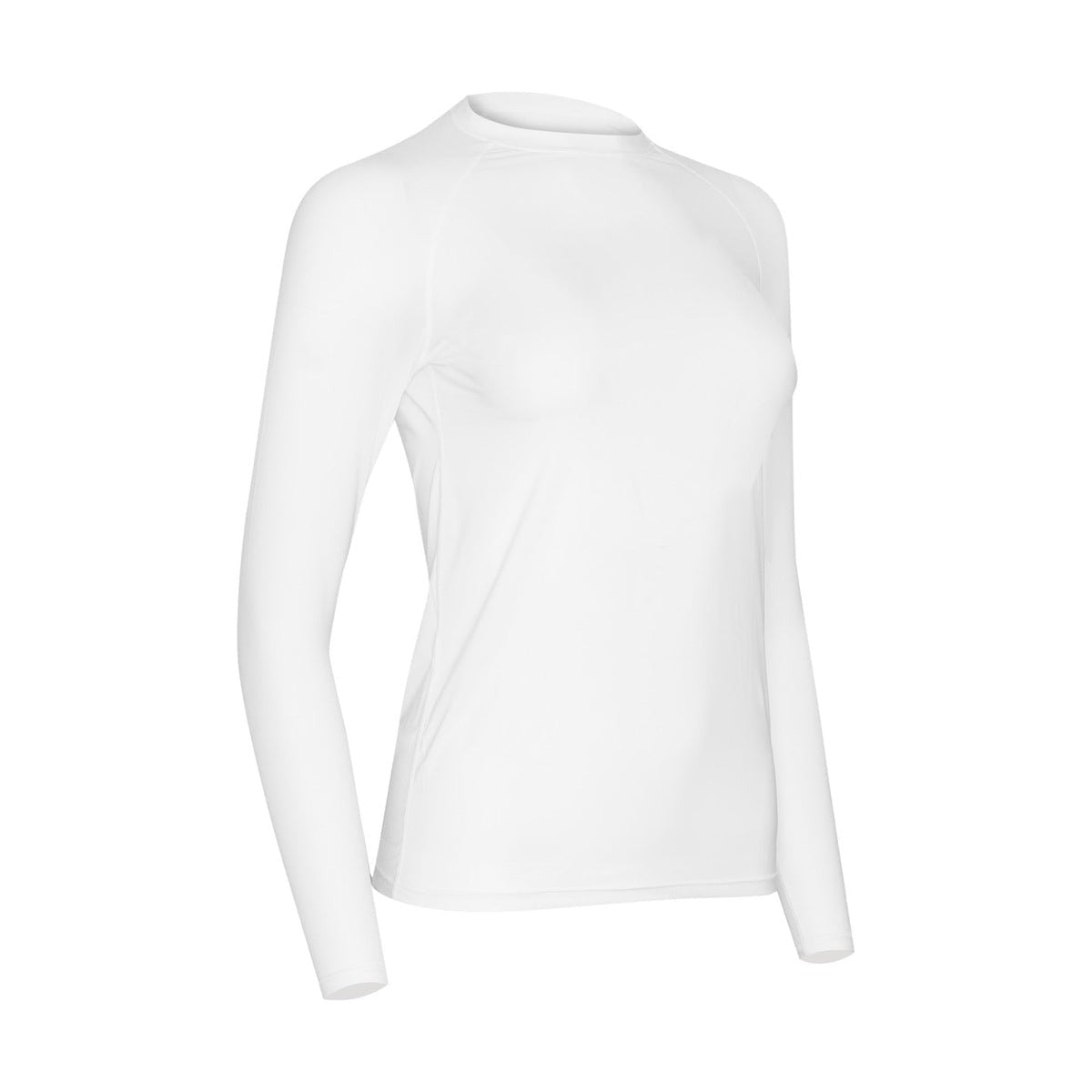 SPARMS Women's Round Neck 99.8% Sun Protection White