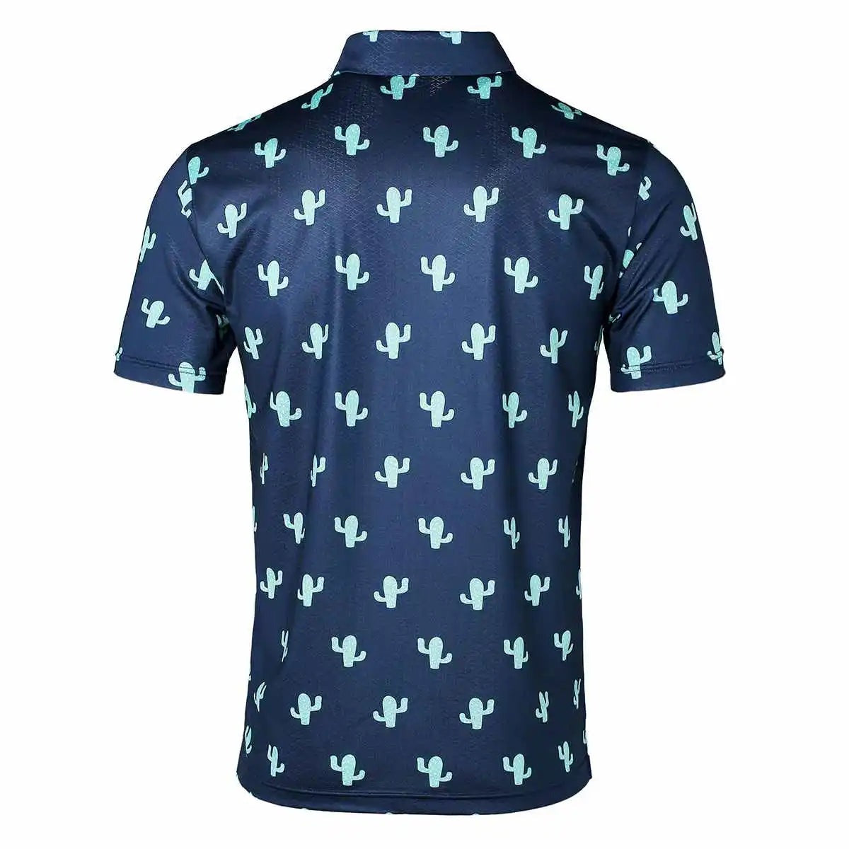 GOLF GODS Men's Saguaro Cactus Cool Tech Performance Golf Polo