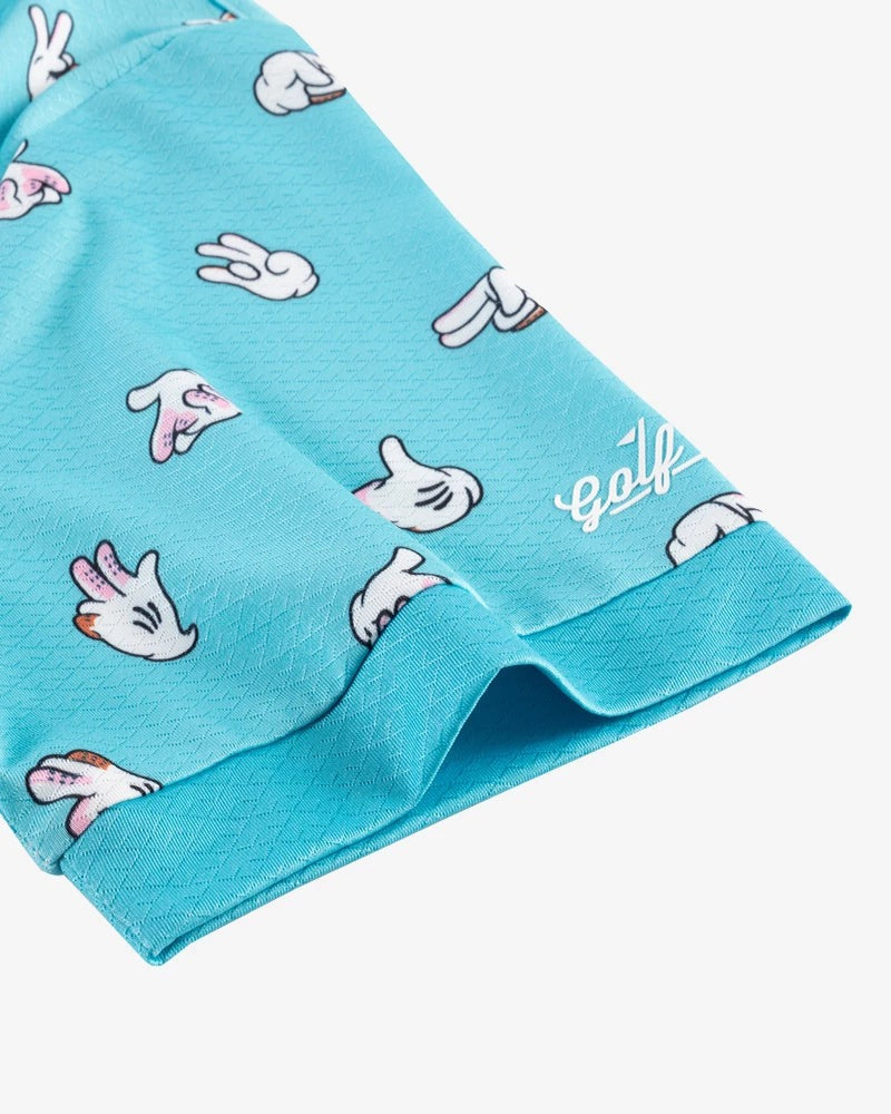 GOLF GODS - GOLF GODS Men's Shocker Cool Tech Performance in Teal - The Agora Bangkok