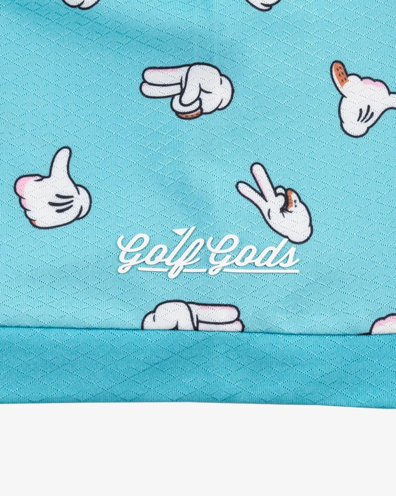 GOLF GODS - GOLF GODS Men's Shocker Cool Tech Performance in Teal - The Agora Bangkok