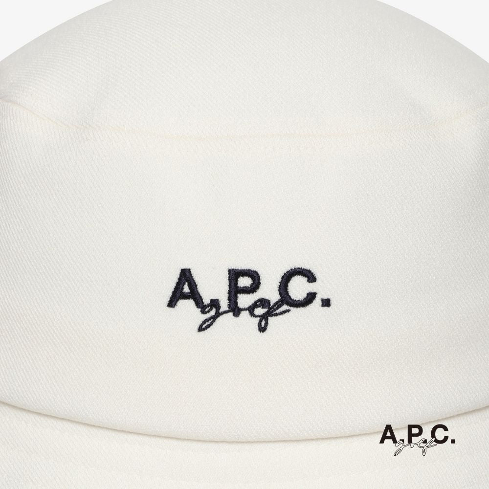 A.P.C. GOLF - A.P.C. Golf Simon Bucket Hat - Ivory - The Agora Bangkok