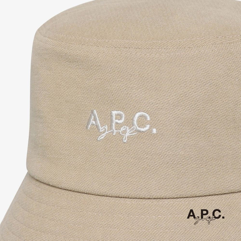 A.P.C. GOLF - A.P.C. Golf Simon Bucket Hat - Beige - The Agora Bangkok