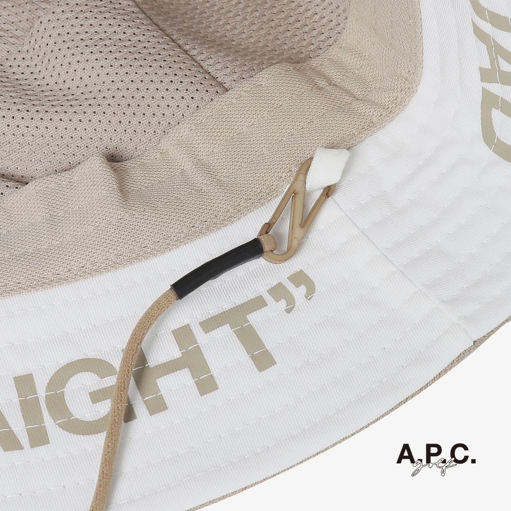 A.P.C. GOLF - A.P.C. Golf Simon Bucket Hat - Beige - The Agora Bangkok