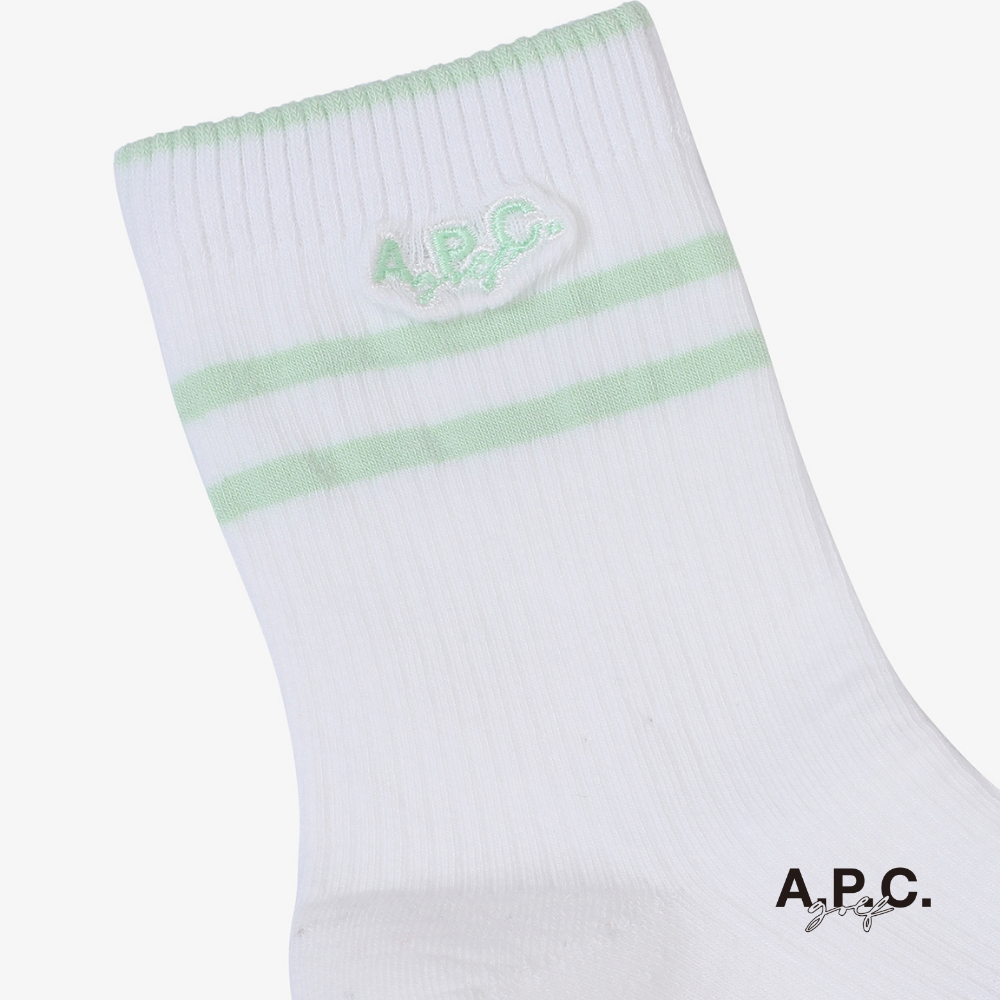 A.P.C. GOLF - A.P.C. Golf Simon Socks - Mint - The Agora Bangkok