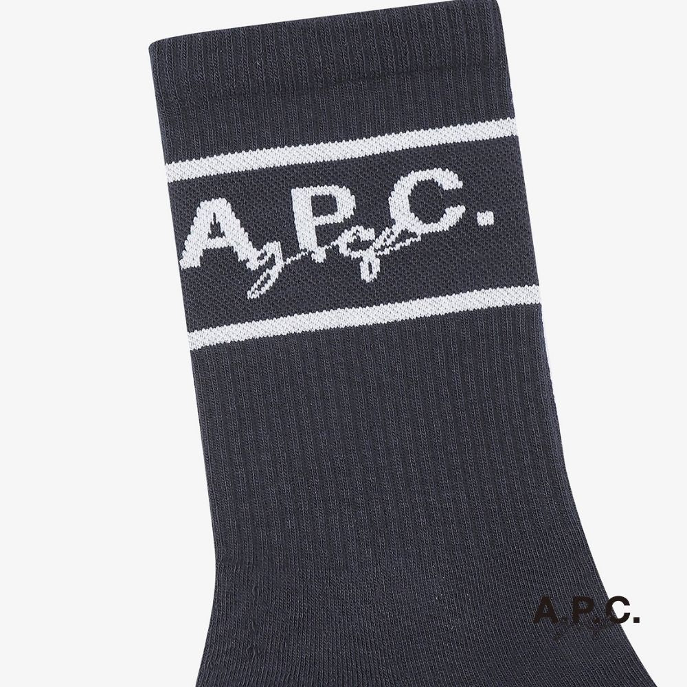 A.P.C. GOLF - A.P.C. Golf Simon Socks - Navy - The Agora Bangkok