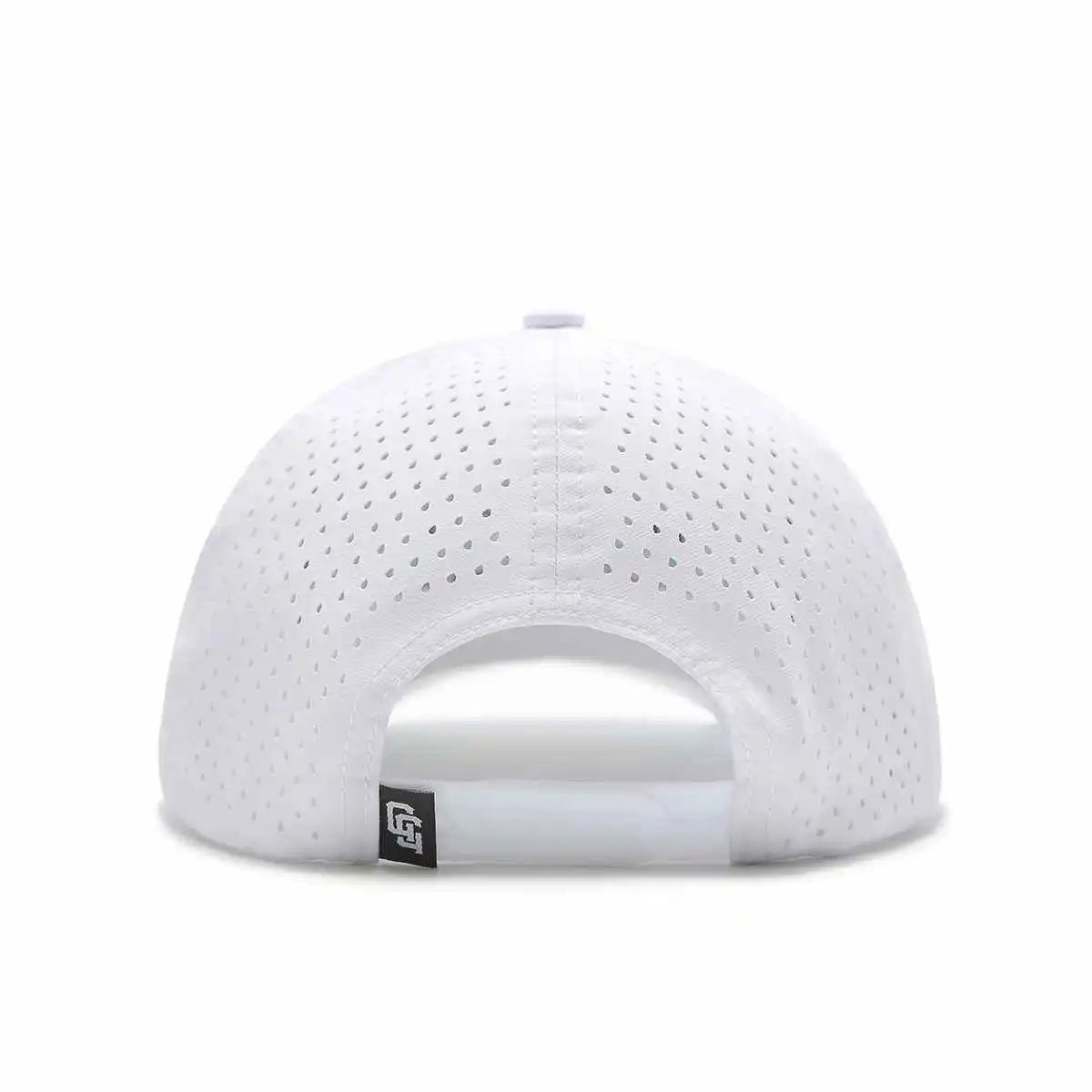 GOLF GODS Tour Pro Angry Golfer Golf Hat in White with Curved Brim