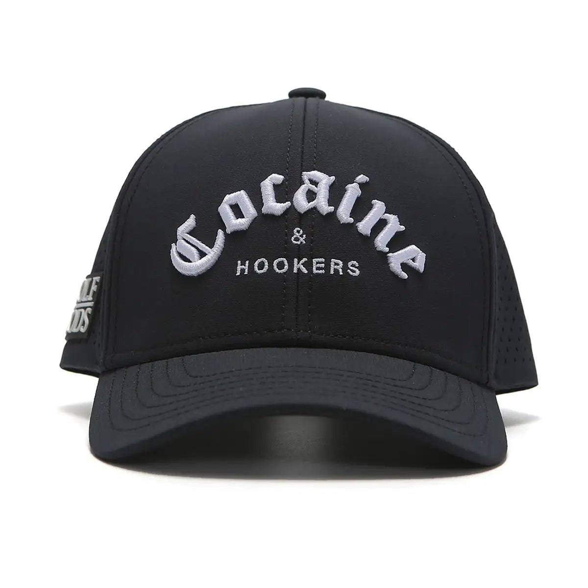 GOLF GODS Tour Pro Cocaine & Hookers Golf Hat Curved Brim