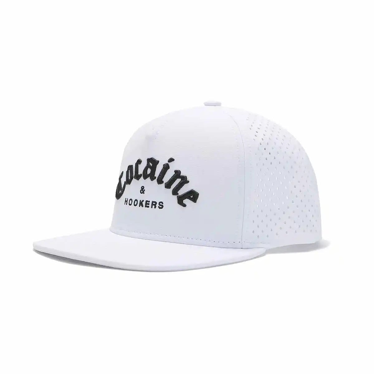 GOLF GODS Tour Pro Cocaine & Hookers Golf Hat Flat Brim