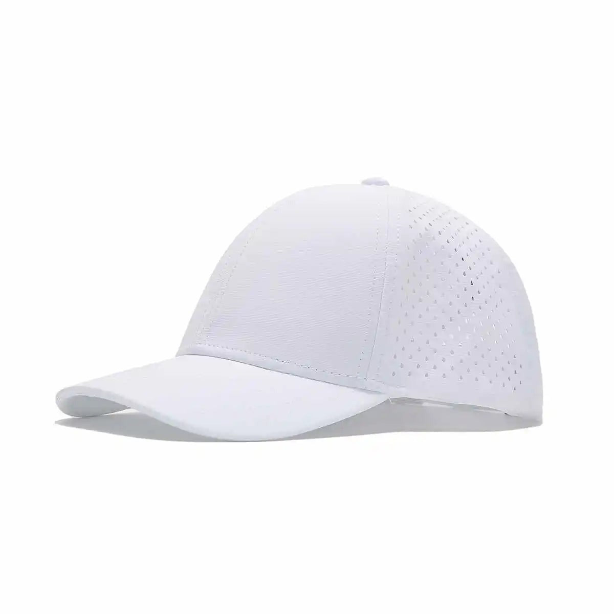 GOLF GODS Tour Pro Golf Hat in White with Curved Brim