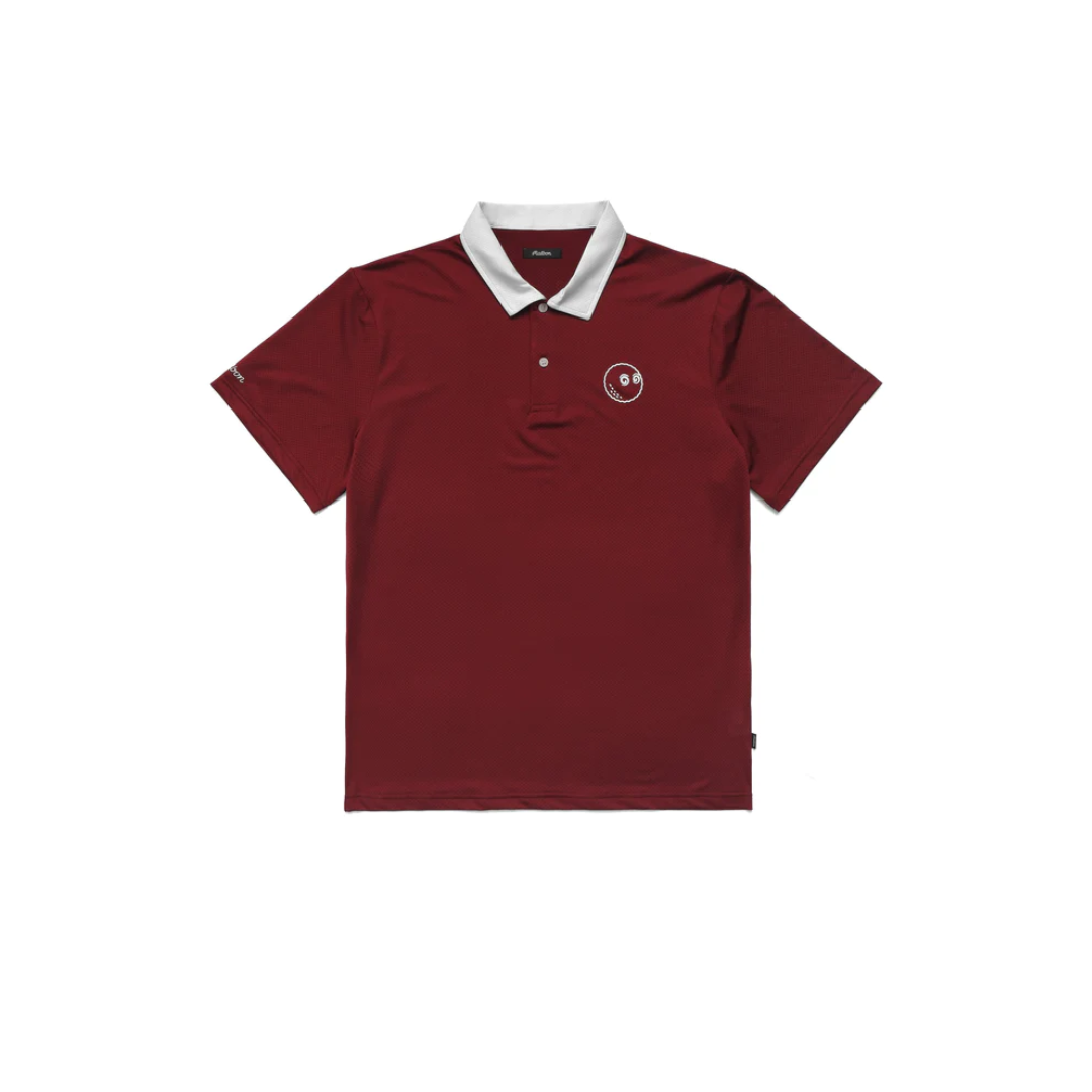 MALBON GOLF Men's Trophy Baldwin Mesh Polo